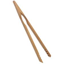 Cuisson Grille Pain Écologique Réutilisables pour Restaurant - Pince Cuisine en Bois