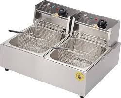 Friteuse Électrique Grande Capacité en Inoxydable