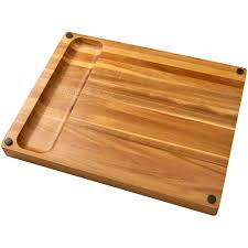 Coffret Cadeau Grand Boucher Réversible en Acacia