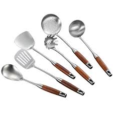 Set de Cuillères Ustensiles Stratifié en Inox - Abcsea Accessoires