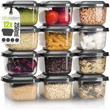 Boîte de Cuisine Alimentaire Anthracite - Idéale pour la Conservation et la Congélation