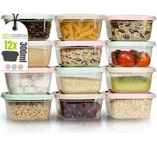 Boîte Cuisine Alimentaire en Plastique pour Conservation et Congélation