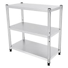 Étagère Inox Professionnel pour Cuisine - GAOUSD 80x80x40cm