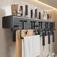 Organisateur de Cuisine Multifonctionnel avec Crochets