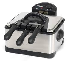 Friteuse Électrique Familiale Bestron DF402B en Inox avec Thermostat