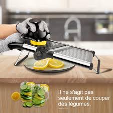 Mandoline Professionnelle Inoxydable Multifonction - Idéale pour votre Cuisine Japonaise
