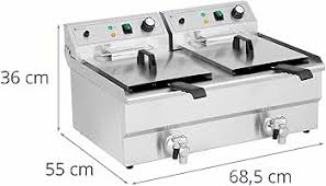 Friteuse Professionnelle 2 Bacs Royal Catering RCPSF 26ETH