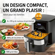 GOURMETmaxx Friteuse Numérique Automatique pour 6 Personnes