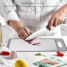 Planche à Découper Réversible en Aluminium - Idéale pour Cuisine