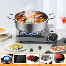 Batterie de Cuisine Inoxydable Électrique Antiadhésive