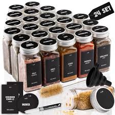 Bocaux à épices en verre Deco Haus avec couvercle