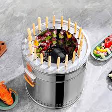 Barbecue Vertical Charbon Bois Inoxydable - Le Choix Idéal pour vos Grillades