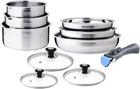 Batterie de Cuisine Induction SHOP STORY AM8411 - Performance et Élégance