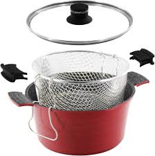 Friteuse Induction Aluminium avec Couvercle - Performance et Élégance