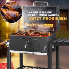 Grill XLL Couvercle Inoxydable avec Thermomètre - Parfait pour votre Grand Barbecue Charbon de Bois
