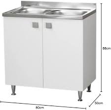 Meuble sous évier cuisine en inox - Relax Design
