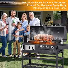 Rôtissoire Universel Électrique Inoxydable avec Fourchettes