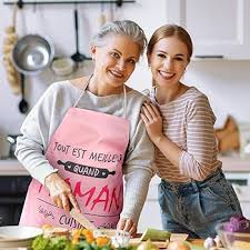 Tablier MEILLEUR Original - Le cadeau parfait pour les femmes en cuisine