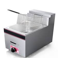 Friteuse Professionnelle 10L avec Couvercle Amovible en Inox