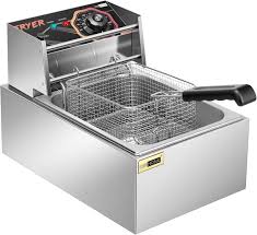 Friteuse Professionnelle VIVOHOME 10L en Inoxydable avec Régulateur de Température