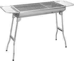 Barbecue Charbon Portable en Inox - Le Compagnon Idéal pour Vos Grills