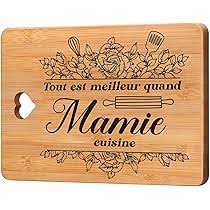 Planche à Découper Anniversaire Original - Meilleur Cadeau pour Mamie