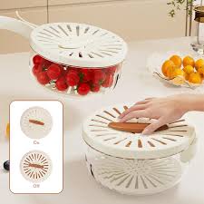 Passoire Cuisine Beige - Idéale pour Écouler Vos Aliments