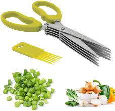 Ciseaux de Cuisine en Inoxydable pour Herbes Aromatiques TNSRAY