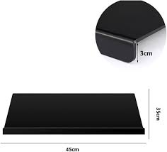 Planche à Découper Noire Antidérapante en Acrylique