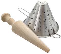 Ensemble Passoire Chinoise et Pilon Chinois - Élément Essentiel pour la Cuisine Chinoise