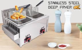Friteuse Gaz Professionnelle 2 Bacs en Inoxydable - Puissance et Performance