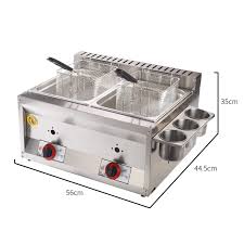 Friteuse Gaz Professionnelle 2 Bacs - Performance et Durabilité