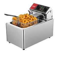 Thermostat Électrique Minuterie pour Friteuse 8 Litres en Inox