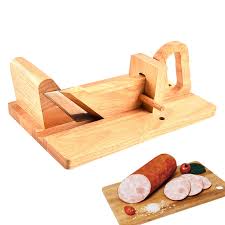 Trancheuse Saucisses Mécanisme Verrouillage Inoxydable - Idéale pour la Découpe de Saucisson