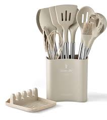 Ustensiles de Cuisine Kaki FlyHigh : Pratiques et Écologiques