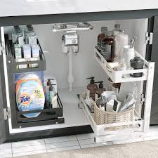 Organisateur Coulissant Réglable NETEL : Optimisez votre Espace Sous Évier