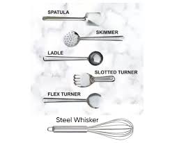 Coffret Cuisine Adulte : Ustensiles Inoxydable avec Écumoire Flexible