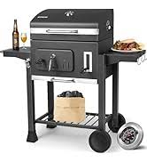 Barbecue Charbon Couvercle DAppoint Thermomètre - Votre Compagnon Idéal pour un Grand Barbecue