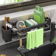 Égouttoir Pratique avec Crochet pour Éponge et Serviettes