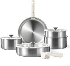 Batterie de Cuisine Inox CAROTE – Casseroles Induction avec Couvercles