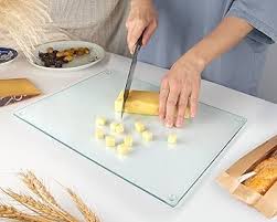 Planche à Découper en Verre Transparent - Élégance et Praticité