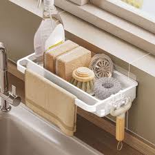 Organisateur Suspendu Perçage Égouttoir Porte Serviettes - Solution Pratique pour votre Évier