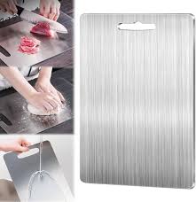 Planche à Découper Inoxydable Antibactérienne - Précision et Hygiène