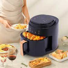 Friteuse Air Fryer avec Revêtement Anti Adhésif - Cuisine Saine et Savoureuse