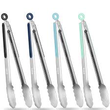 Ustensiles de Cuisine Antidérapants en Inox pour Barbecue