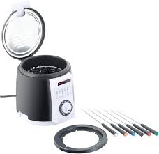 Mini Friteuse Avec Service Fondue Intégré - Le Compagnon Idéal pour vos Soirées