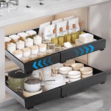 Organisateur Coulissant Télescopique Farerkass - Rangement Optimal pour Votre Cuisine