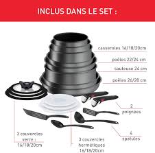 Batterie de Cuisine Tefal Empilable Revêtement Antiadhésif L7619402 - La Solution Idéale pour Vos Repas
