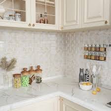 Carrelages Autocollant Imperméable pour une Décoration Cuisine Élégante