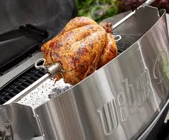 Rôtissoire Weber en Inoxydable - Préparez le Poulet Parfait